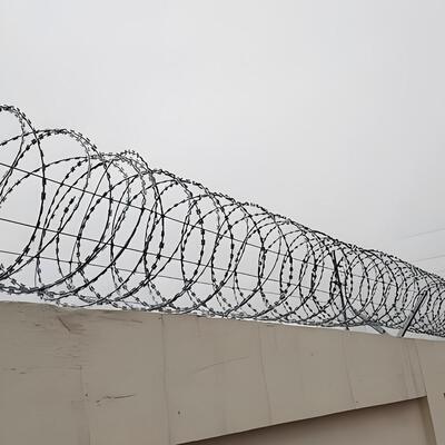 50 سانتي متر نوار فولاد ضد زنگ کنسرتينا BTO-16 حصار سیم خاردار