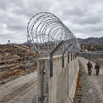 سیم خاردار Concertina Razor Wire BTO-22 CBT-65 برای حصار امنیتی محیطی