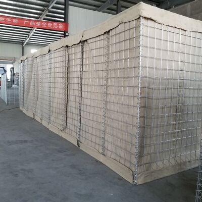 حصار دفاعی گالوانیزه آهنی جوش داده شده ضد خوردگی، دیوار ماسه ای سنگین، جان پناه، حصار ML، تاکتیکی ضد انفجار