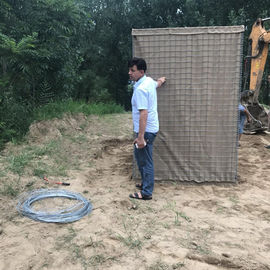 گواهینامه ایزو حرفه ای دفاعی Hesco Barrier filled sand for military