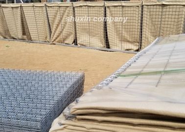 حفاظت ارتش Hesco موانع دفاعی سیم فولادی با گرم گالوانیزه گرم