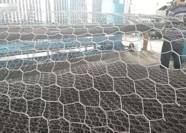 سیم گالوانیزه گرم بافته شده شش ضلعی مش گبین سبد 2.0-4.0mm سیم Guage