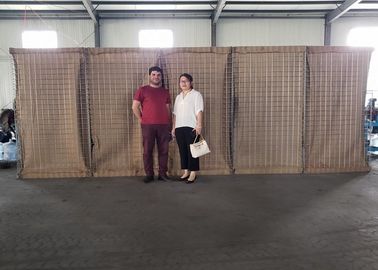 موانع دفاعی ماسه ای سنگی گالوانیزه سیم سنگین سنگین