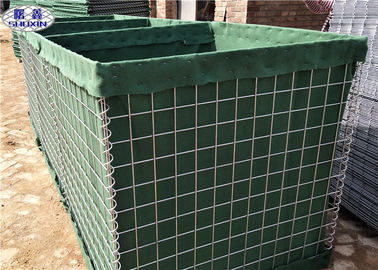 موانع نظامی Hesco به هم می خورد Geotextile جوش داده شده گالوانیزه