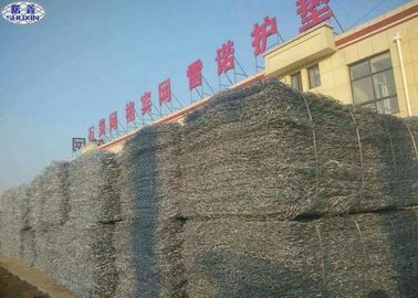 مقاومت در برابر خوردگی قفس سنگی قفل سنگی گالوانیزه Rock  Gabion