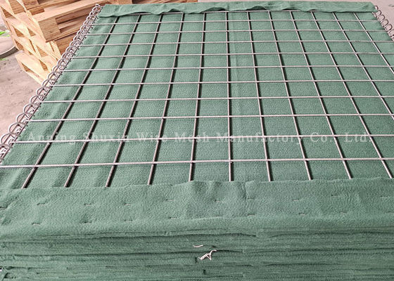 مشکی Galfan مش جوش داده شده Hesco Gabion برای دیوار حائل ارتش