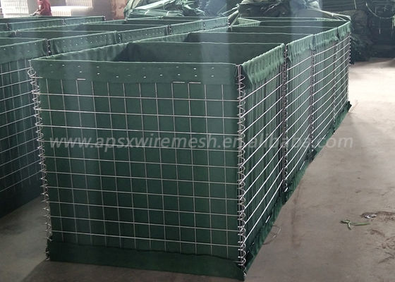 سبدهای جوشکاری گالوانیزه گرم Gabion 3 سلولهای Hesco