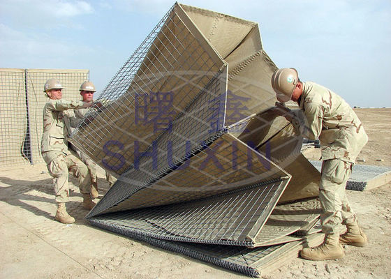 SGS Mil 2 عمیقاً جوش داده شده Hesco Gabion برای تیراندازی
