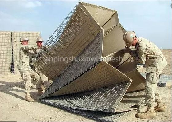 موانع پرشده از شن و ماسه ضد انفجار ارتش جوشکاری