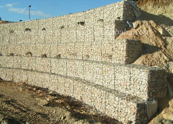 قفس دیواری گابیونی کنترل فرسایش گالوانیزه گرم