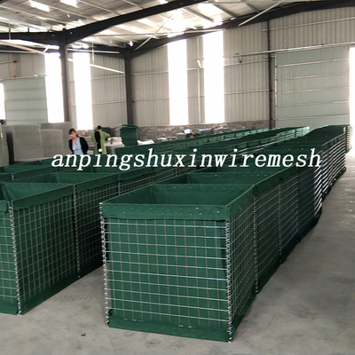 دیوار حفاظ لبه نظامی موانع 4 میلی متری Hesco Barriers Mil 10 Bastion Fence